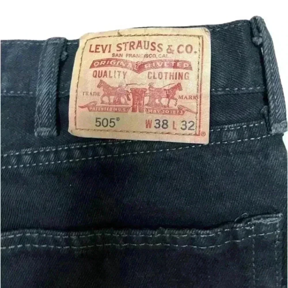 Levi’s 505 Straight Fit Black Denim‎ Jeans